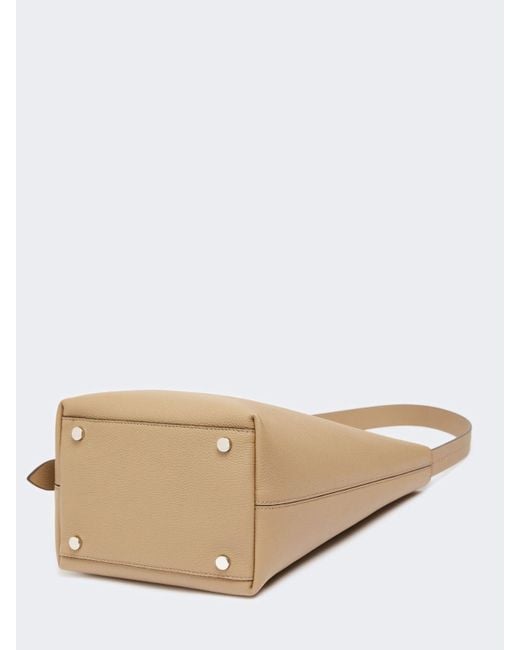 Max Mara Natural Medium Archetipo Leather Bag