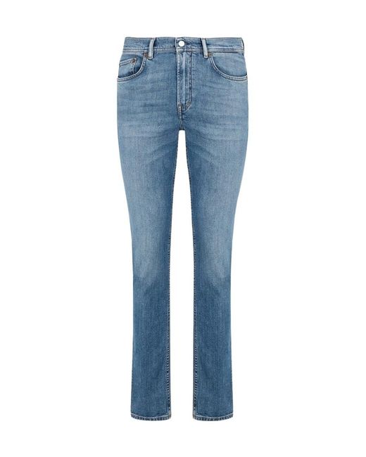 Acne Blue North Mid-Rise Jeans for men