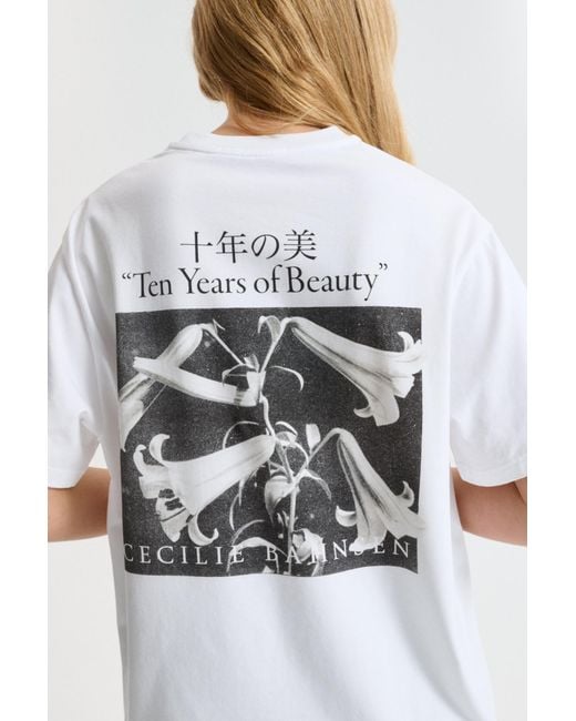 CECILIE BAHNSEN White Short Sleeve T-Shirt