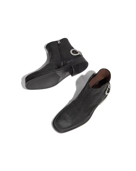 Ferragamo Black Logo Details, Boots