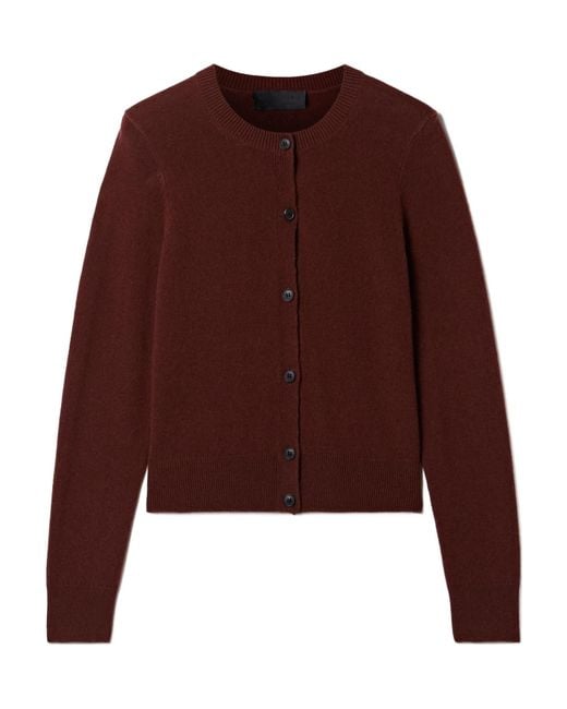 Nili Lotan Purple March Cashmere Cardigan
