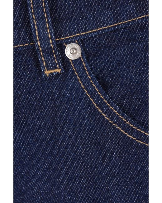 Maison Kitsuné Blue Straight Jeans for men
