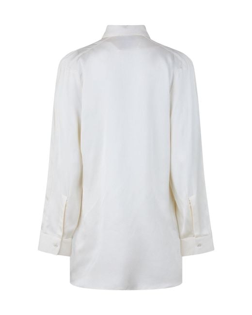 Bottega Veneta White Long-Sleeve Shirt