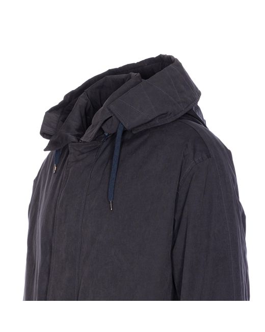 Herno Blue Drawstring Down Jacket for men