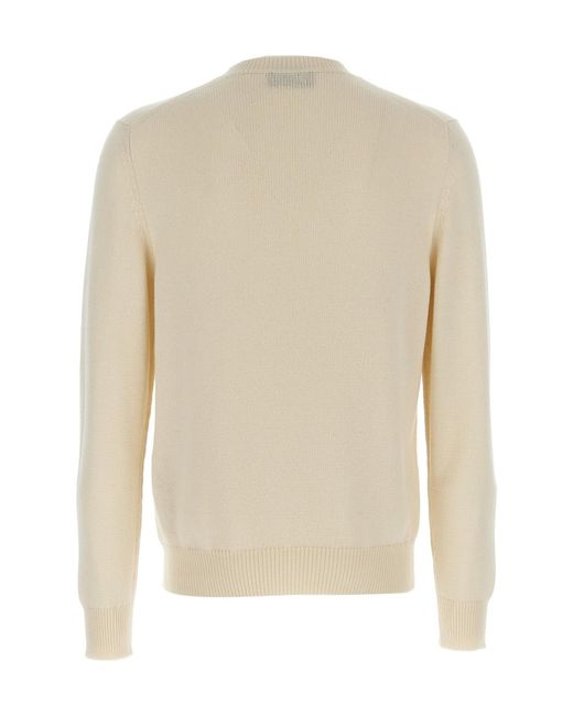 Gucci White Wool Sweater With Logo for men