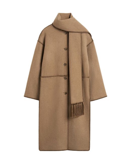 Totême  Natural Long Coat Scarf