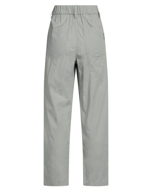 Brunello Cucinelli Gray Solid Color Tapered Trousers