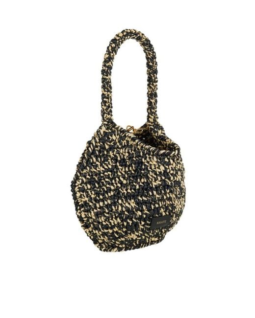 Khaite Black Lotus Shoulder Bag