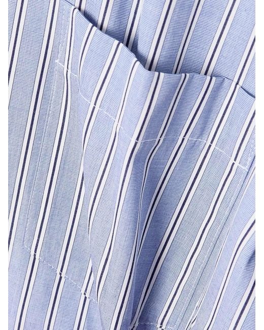Sacai Blue Asymmetric Shirtdress