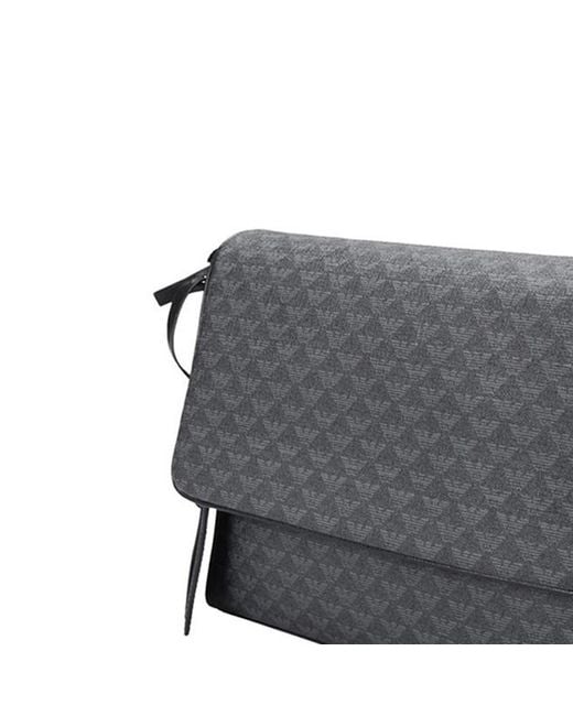 Emporio Armani Gray Logo Details Cross-Body Bag for men