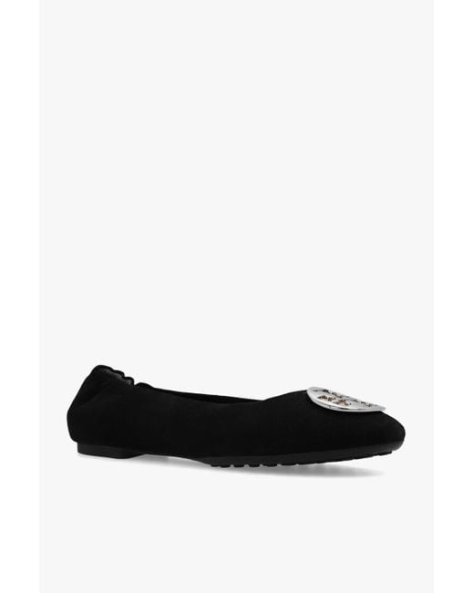Tory Burch Black Claire Ballet Flat Shoes