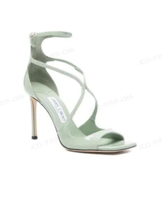 Jimmy Choo Metallic Azia 95 Sandals