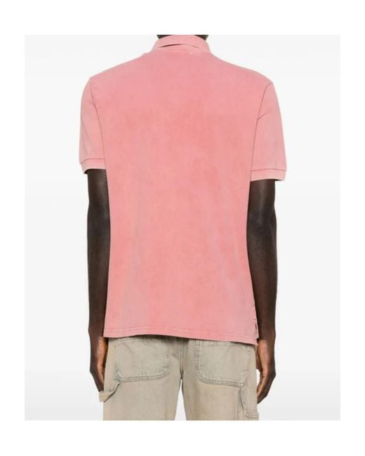 Isabel Marant Pink Button-Fastening Polo Shirt for men