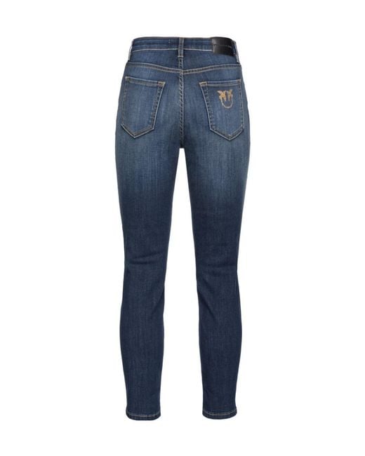 Pinko Blue Sabrina Cropped Skinny Jeans