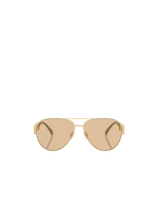Versace Natural Pilot Sunglasses for men