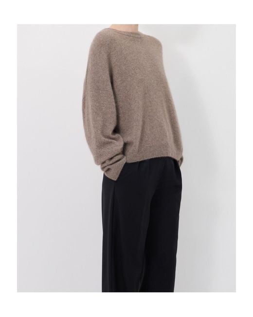 Loulou de Saison Gray Tristan Crewneck Knitwear