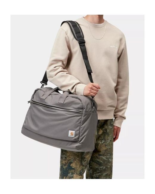 Carhartt Gray Leroy Weekend Bag for men