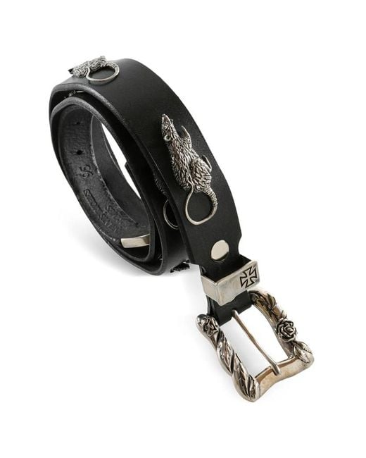 Enfants Riches Deprimes Black Rat Chase Buckle Belt