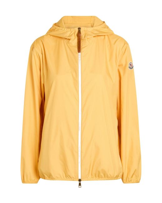 Moncler Yellow Fegeos Hooded Shell Jacket