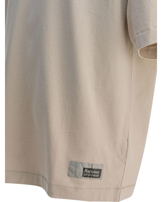 Barbour White Short-Sleeve Graphic T-Shirt for men