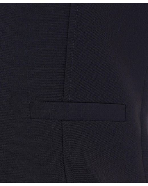 Patrizia Pepe Blue Buttoned Sleeveless Jacket