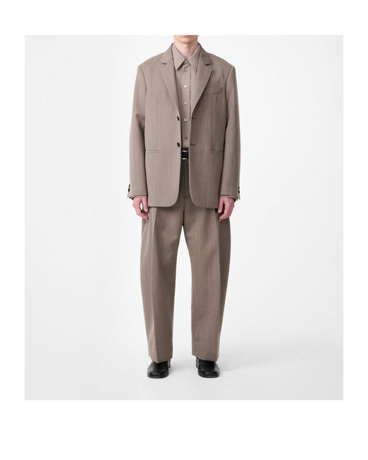 Studio Nicholson Brown Single-Breasted Blazer for men