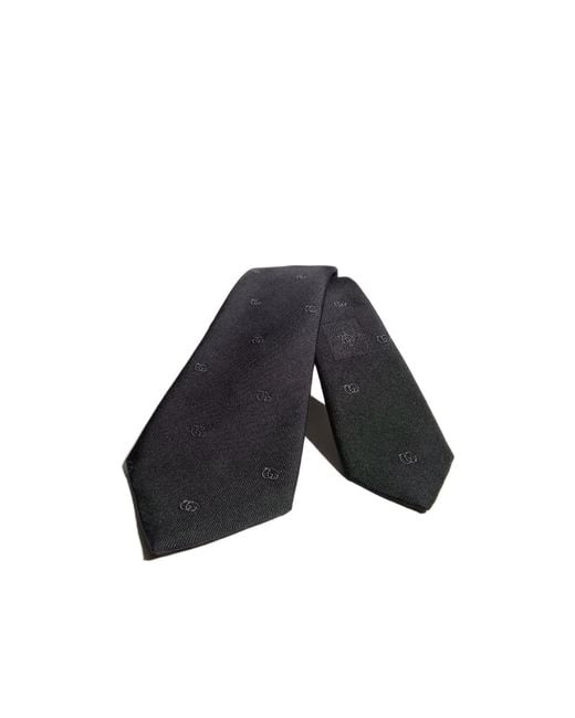 Gucci Blue Gg Jacquard Tie for men