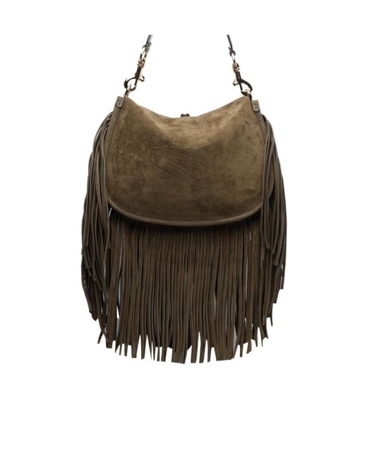 Etro Brown Flap Shoulder Bag