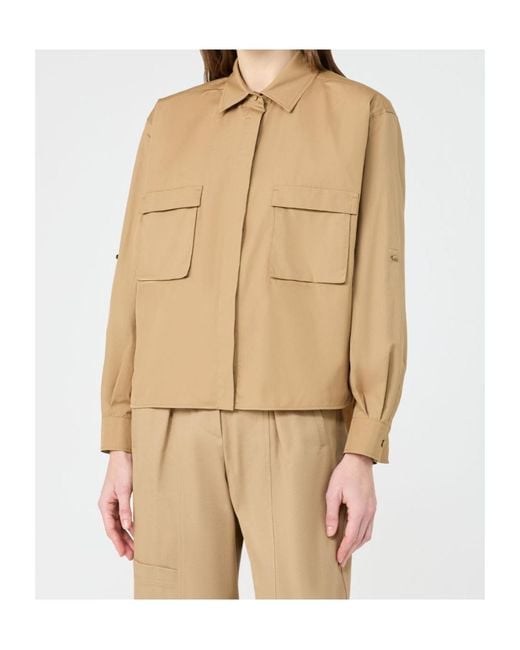 Max Mara Natural Tenue Button-Up Long-Sleeved Shirt