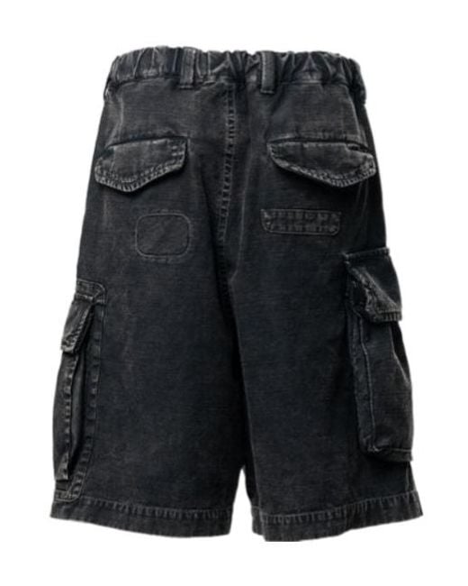Maison Mihara Yasuhiro Black Cargo Shorts for men