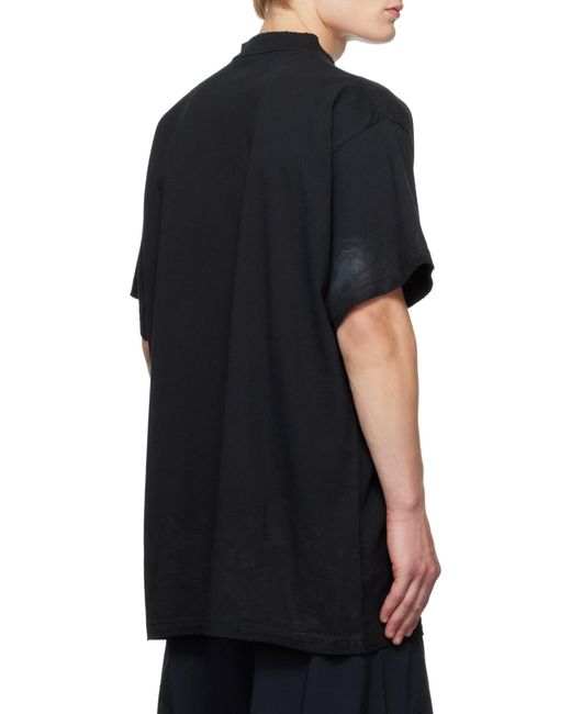 Balenciaga Black 3B Sport Icon Oversized T-Shirt for men