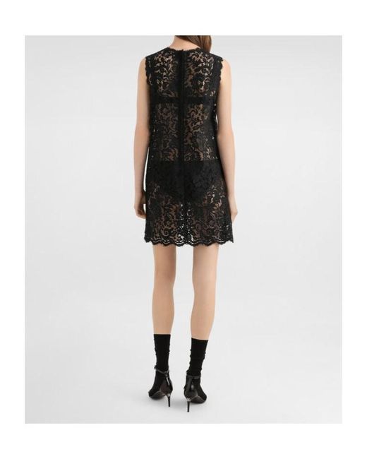 Dolce & Gabbana Black Lace Sheath Dress