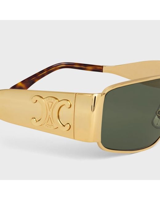 Céline Green Triomphe Metal 06 Sunglasses for men
