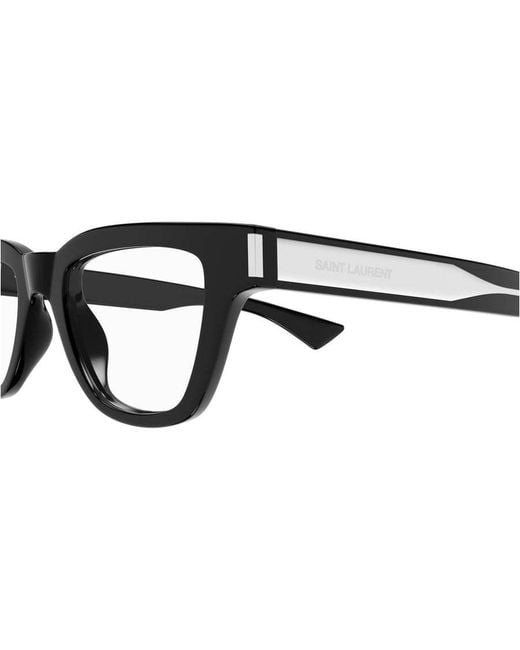 Saint Laurent White Eyewear Jacques Optical Glasses for men