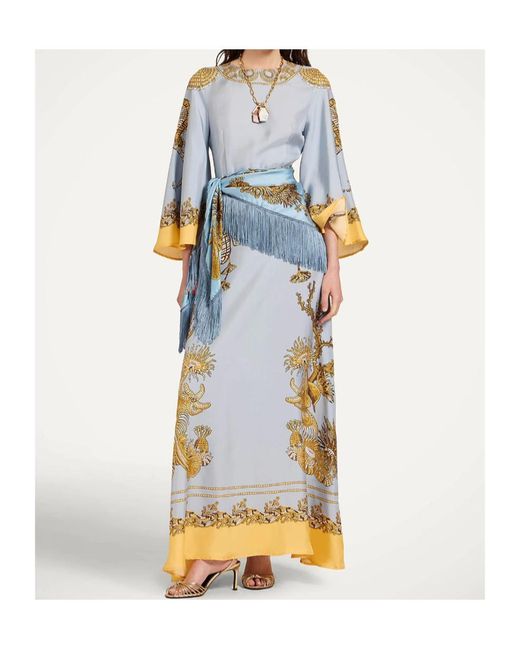 LaDoubleJ Blue Sorella Oceania-Print Dress
