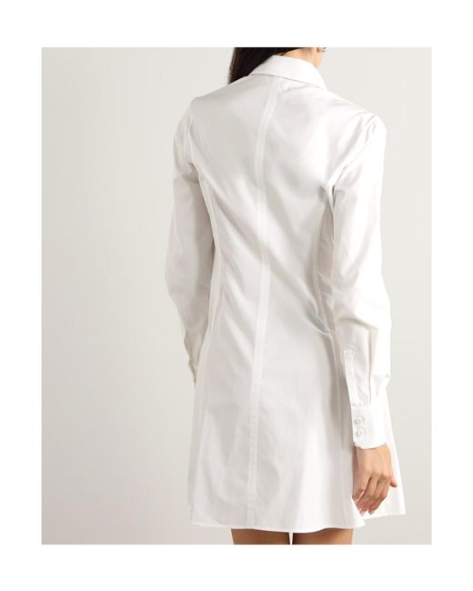Gabriela Hearst White Long Sleeve Dress