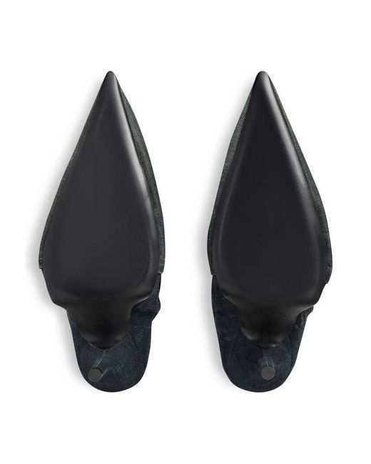 Balenciaga Black New Wader Distressed Boots