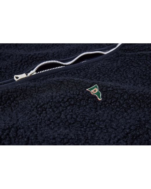 Drake's Blue Zippered Casual Jacket for men