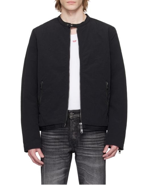 DIESEL Blue J-Carver-Padd Bomber Jacket for men