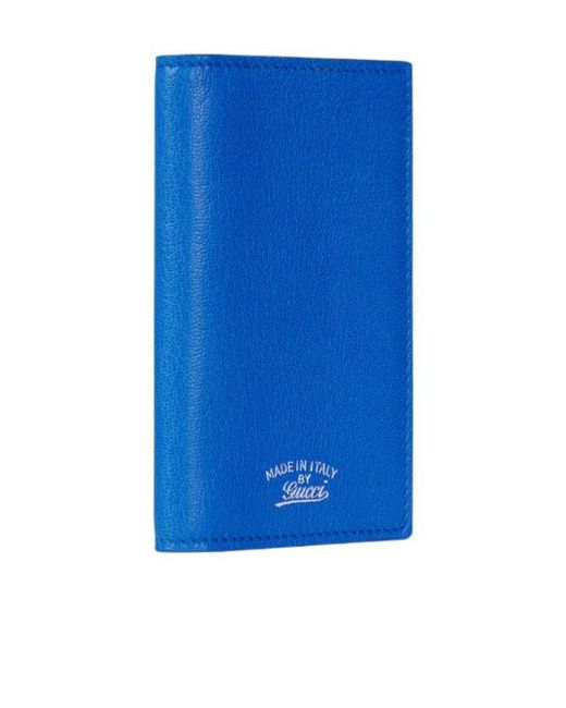Gucci Blue Lira Card Case for men