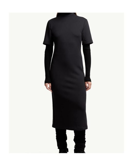 Moncler Black X Ee72 By Edward Enninful Midi Dress
