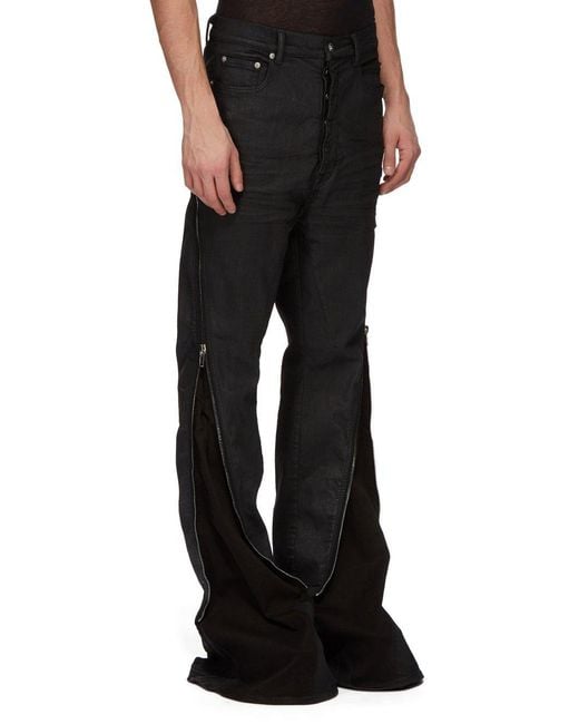 Rick Owens Black Bolan Banana Stretch Denim Jeans for men