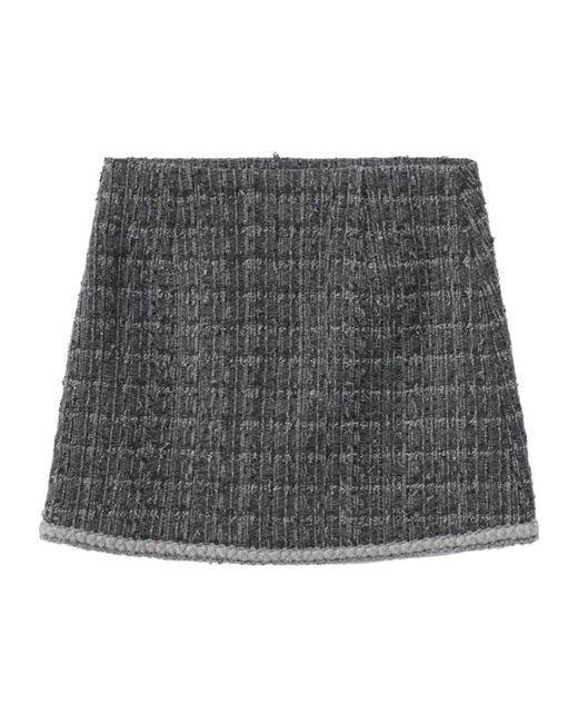 Marissa Chiara Gray Woolen Skirt