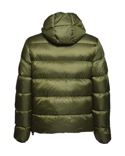 Aspesi Green Drawstring Hem Padded Jacket for men