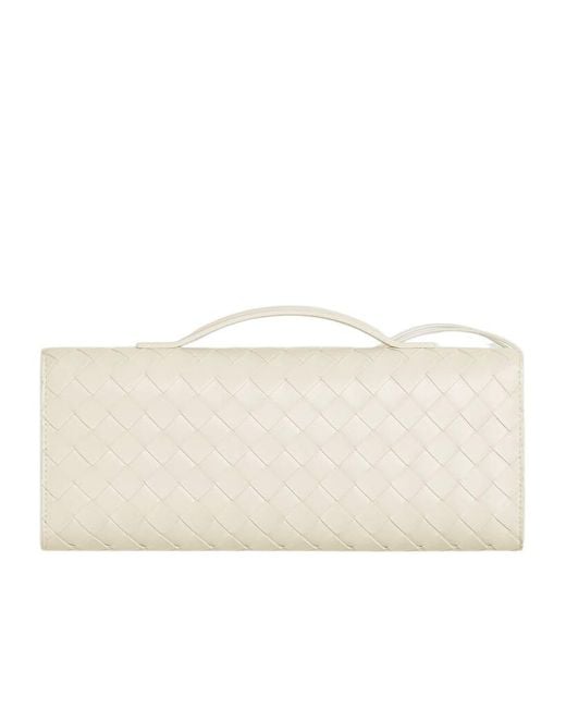 Bottega Veneta Natural Andiamo Clutch Bag