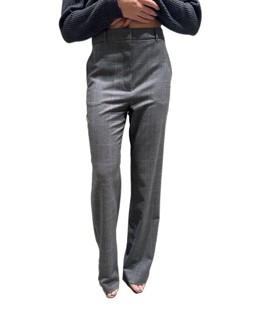 Max Mara Gray Belt Loop Casual Pants