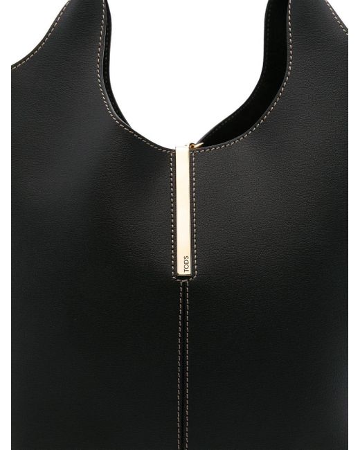 Tod's Black Leather Tote Bag