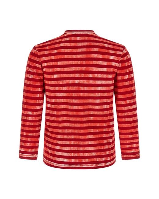Comme des Garçons Red Striped T-Shirt
