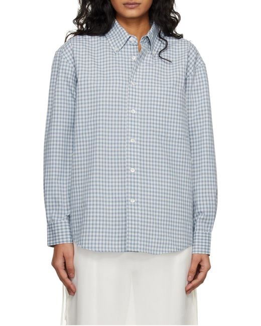 DUNST Blue Long-Sleeved Shirt for men