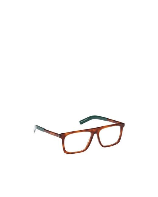 Moncler White Eyewear Rectangle Frame Glasses for men